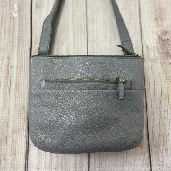 fossil Womens crossbody pebble leather bag - Picture 2 of 14